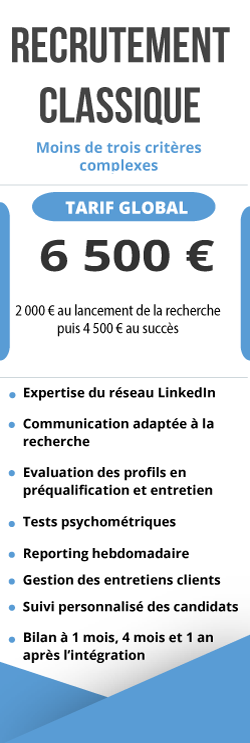 recrutement classique tarif